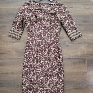 Bodycon batik midi dress